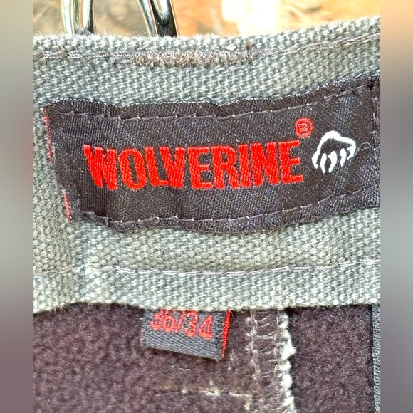 Wolverine Hammer Loop Fleece Lined Pant Wide Legs,Traditional Fit Men’s 36 by 34 - Picture 5 of 12